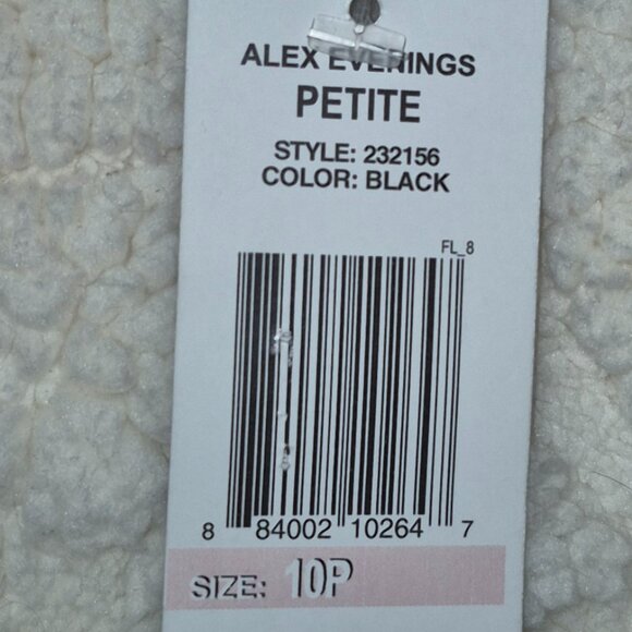 NWT Formal Alex Evenings  Off the Shoulder with Straps Black Gown  (10) - Picture 12 of 15